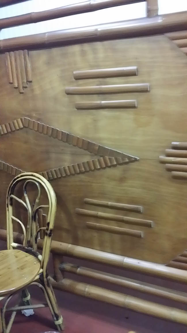 竹节拼接装饰墙