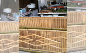 饭店竹子传菜间