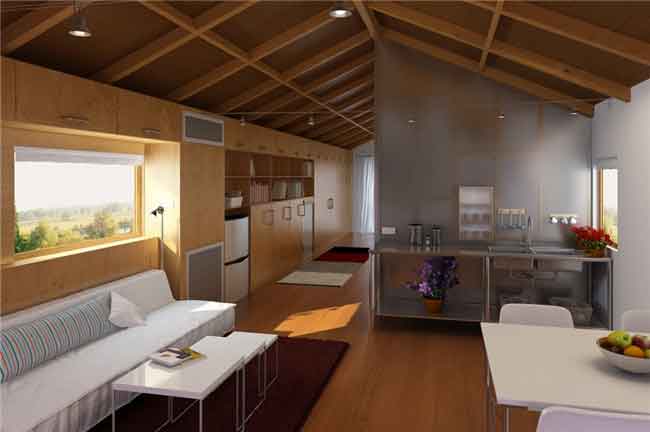 可循环使用的竹木房屋